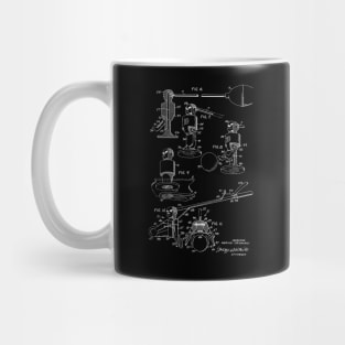 Football Game Table Vintage Patent Drawing Mug